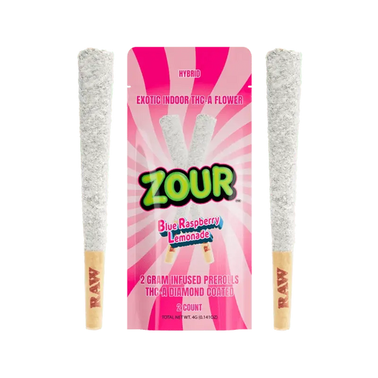 Blue Raspberry Lemonade Coated Prerolls 2-Pack - Smoke empire