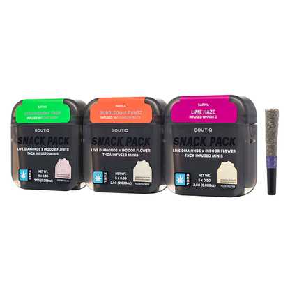 Boutiq Snack Pack Live Diamonds Minis | (5ct) 2.5g - Smoke empire