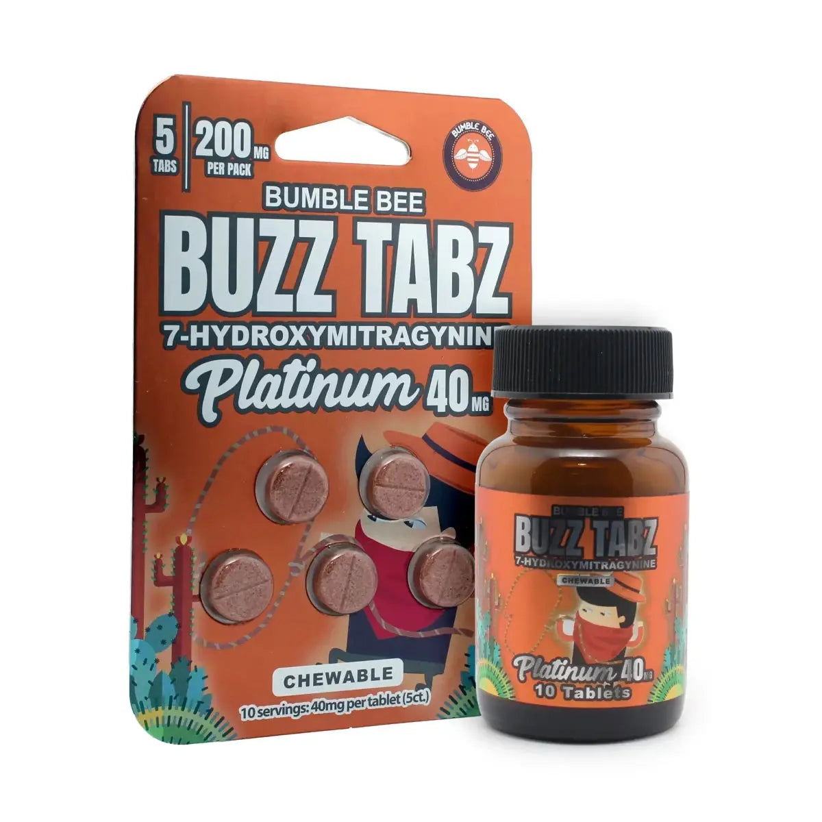 Bumble Bee Buzz Tabz 7-Hydroxy Chewable Tablets 40 mg | Kratom Empire - Smoke empire