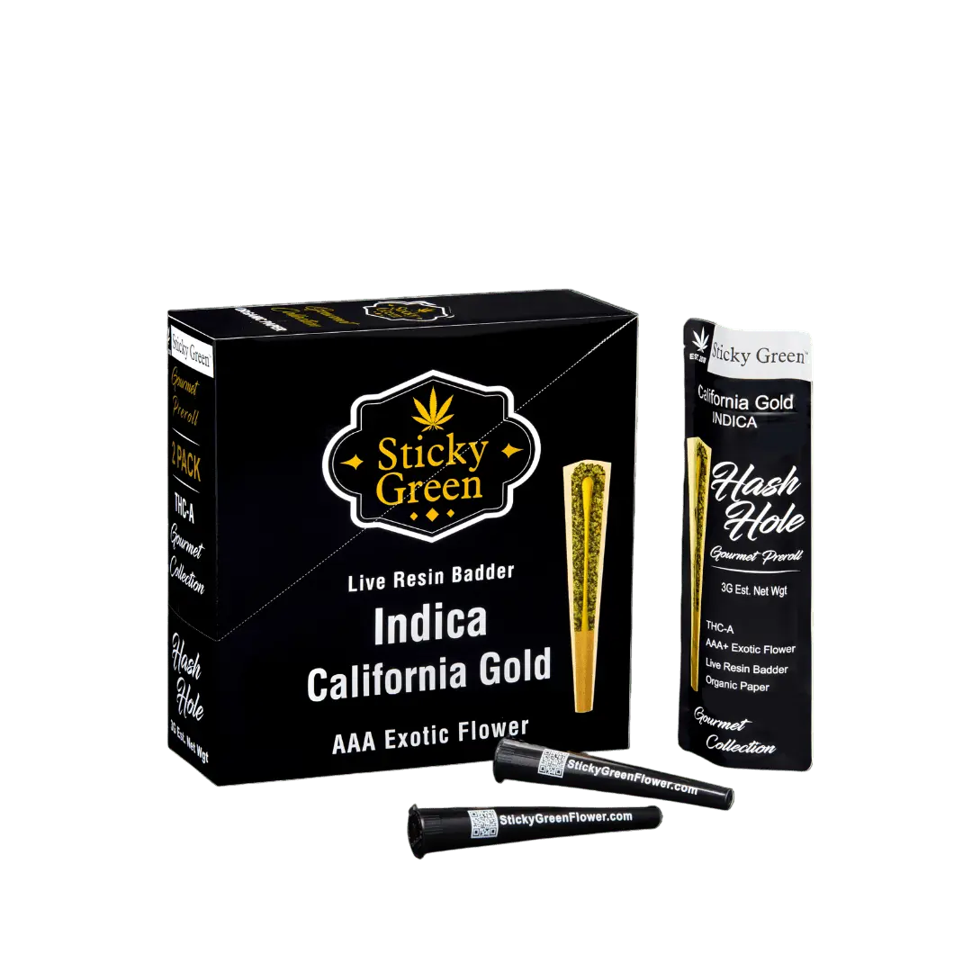California Gold Hash Hole Pre Rolls (Indica) - Smoke empire