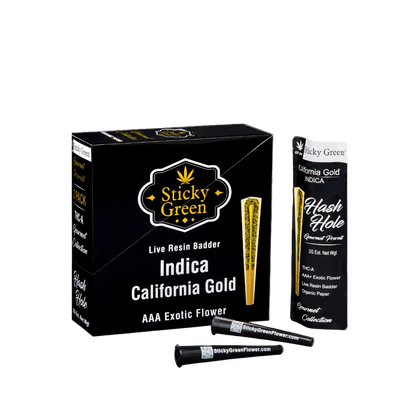 California Gold Hash Hole Pre Rolls (Indica) - Smoke empire