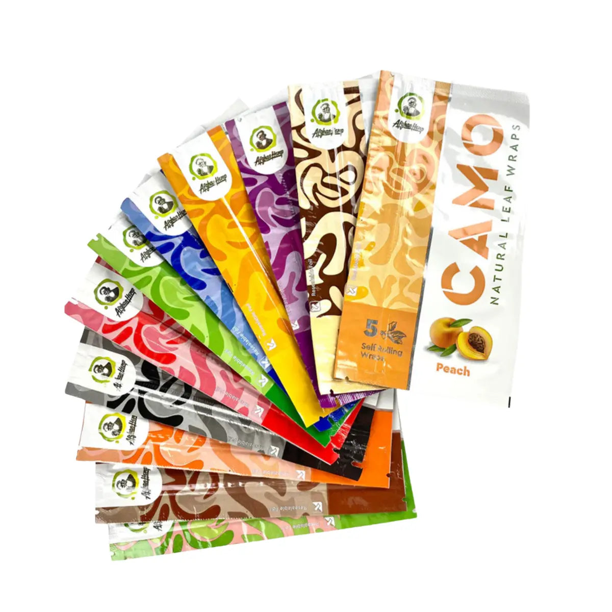 Camo Natural Leaf Wraps 5/pk - Smoke empire