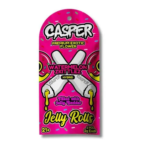 Casper Premium Exotic Flower Filled with Jelly Badder Jelly Rolls - Smoke empire