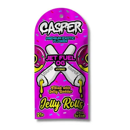 Casper Premium Exotic Flower Filled with Jelly Badder Jelly Rolls - Smoke empire