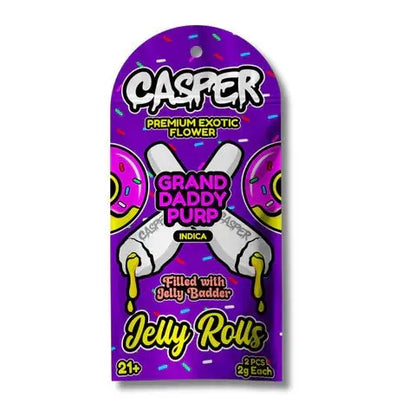 Casper Premium Exotic Flower Filled with Jelly Badder Jelly Rolls - Smoke empire