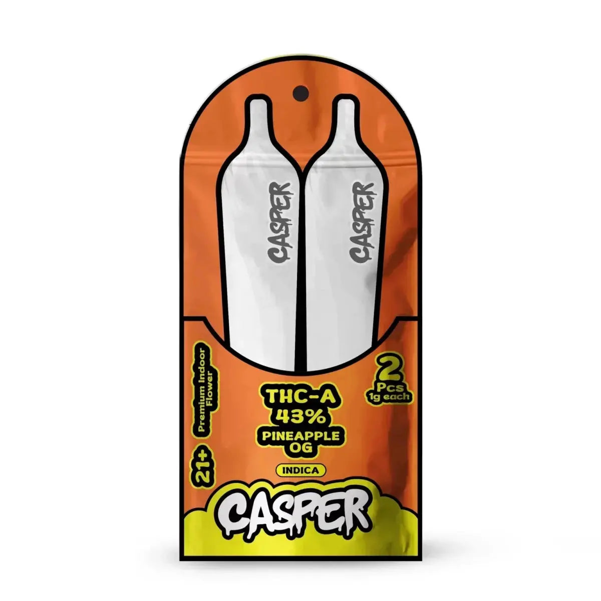 Casper Premium Indoor THCA Flower Prerolls 2-Pack - Smoke empire