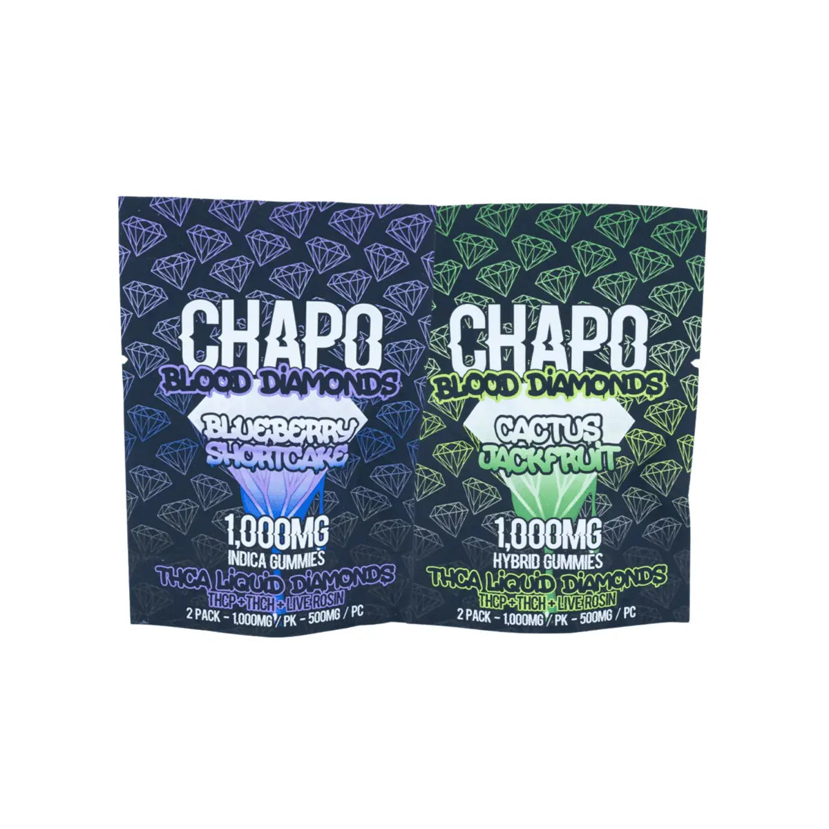 Chapo Blood Diamonds Gummies 1000mg 2pk - Smoke empire