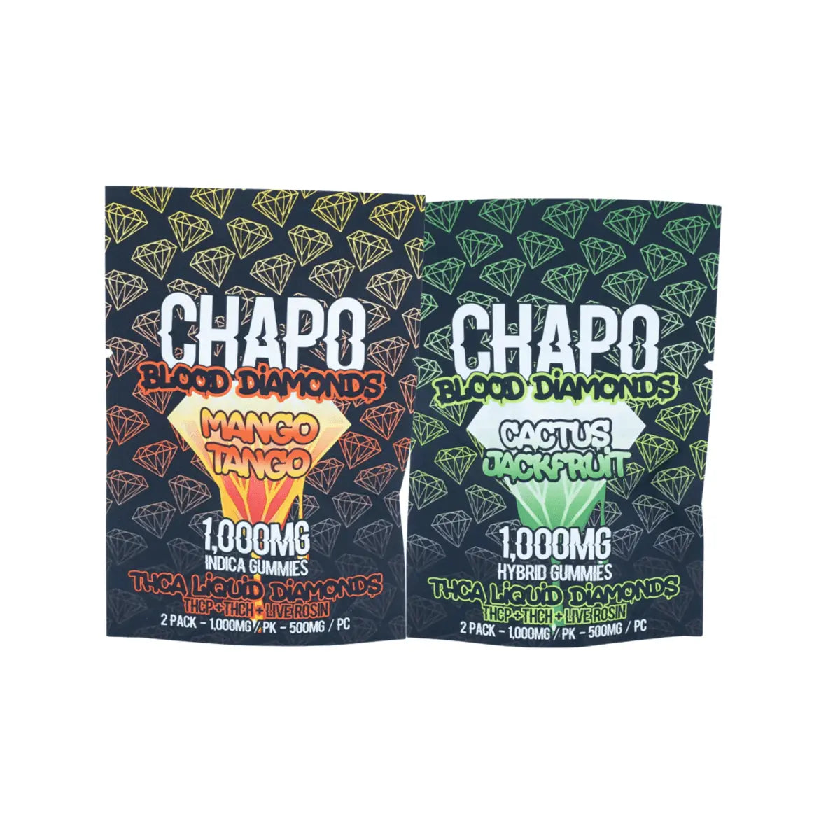 Chapo Blood Diamonds Gummies 1000mg 2pk - Smoke empire