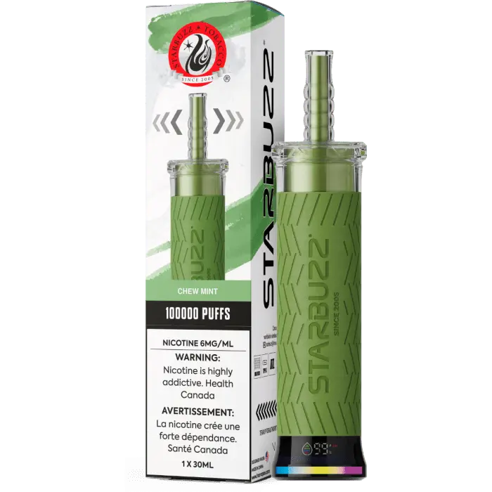 Chew mint - Starbuzz 100k Disposable Shisha Vape - Smoke empire