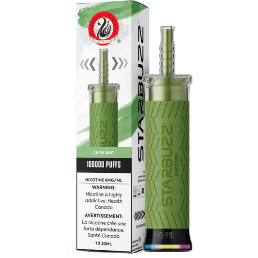 Chew mint - Starbuzz 100k Disposable Shisha Vape - Smoke empire