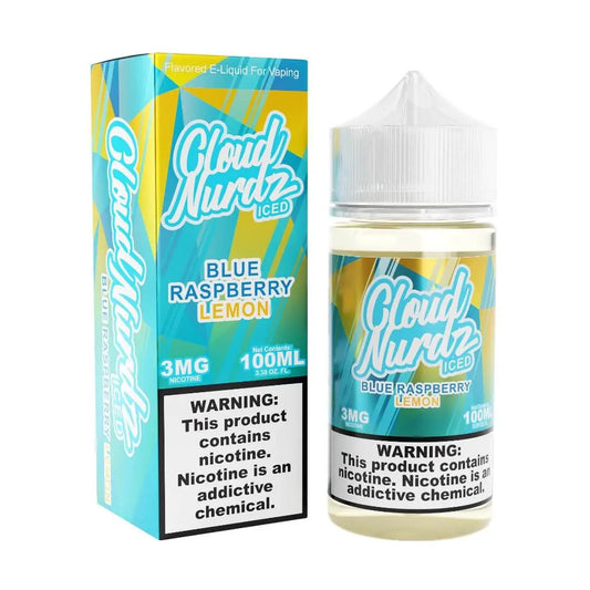 Cloud Nurdz Iced Blue Raspberry Lemon eJuice - Smoke empire