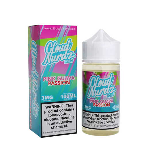 Cloud Nurdz Iced Pink Guava eJuice - Smoke empire