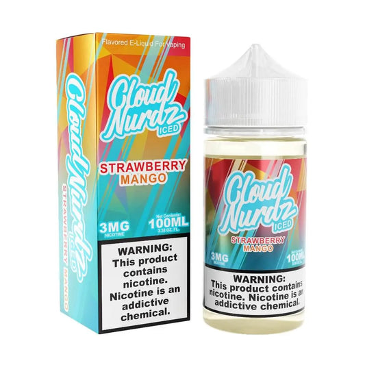 Cloud Nurdz Iced Strawberry Mango eJuice - Smoke empire