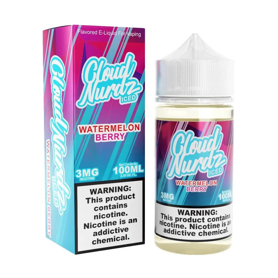 Cloud Nurdz Iced Watermelon Berry eJuice - Smoke empire