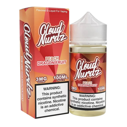 Cloud Nurdz Peach Dragonfruit eJuice - Smoke empire