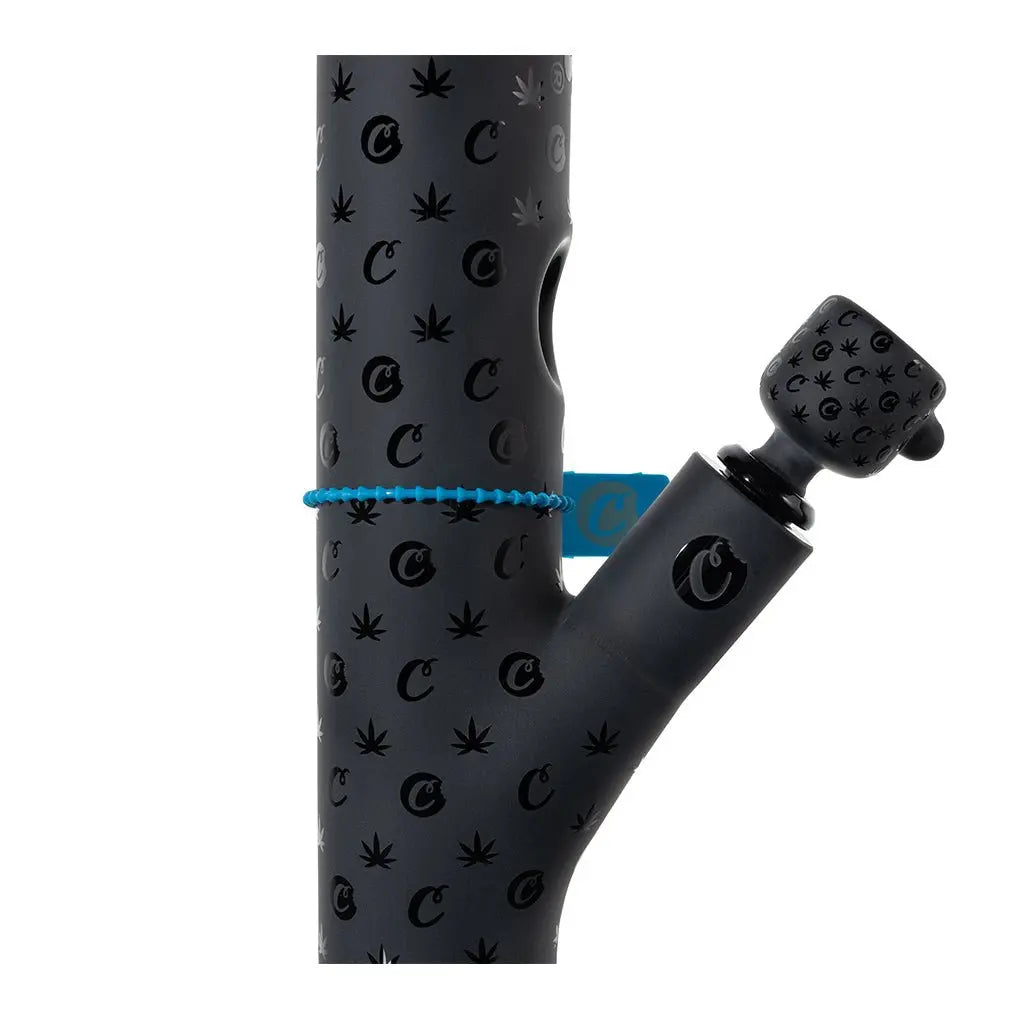 Cookies 14'' V Straight Waterpipe - Black Logo - Smoke empire