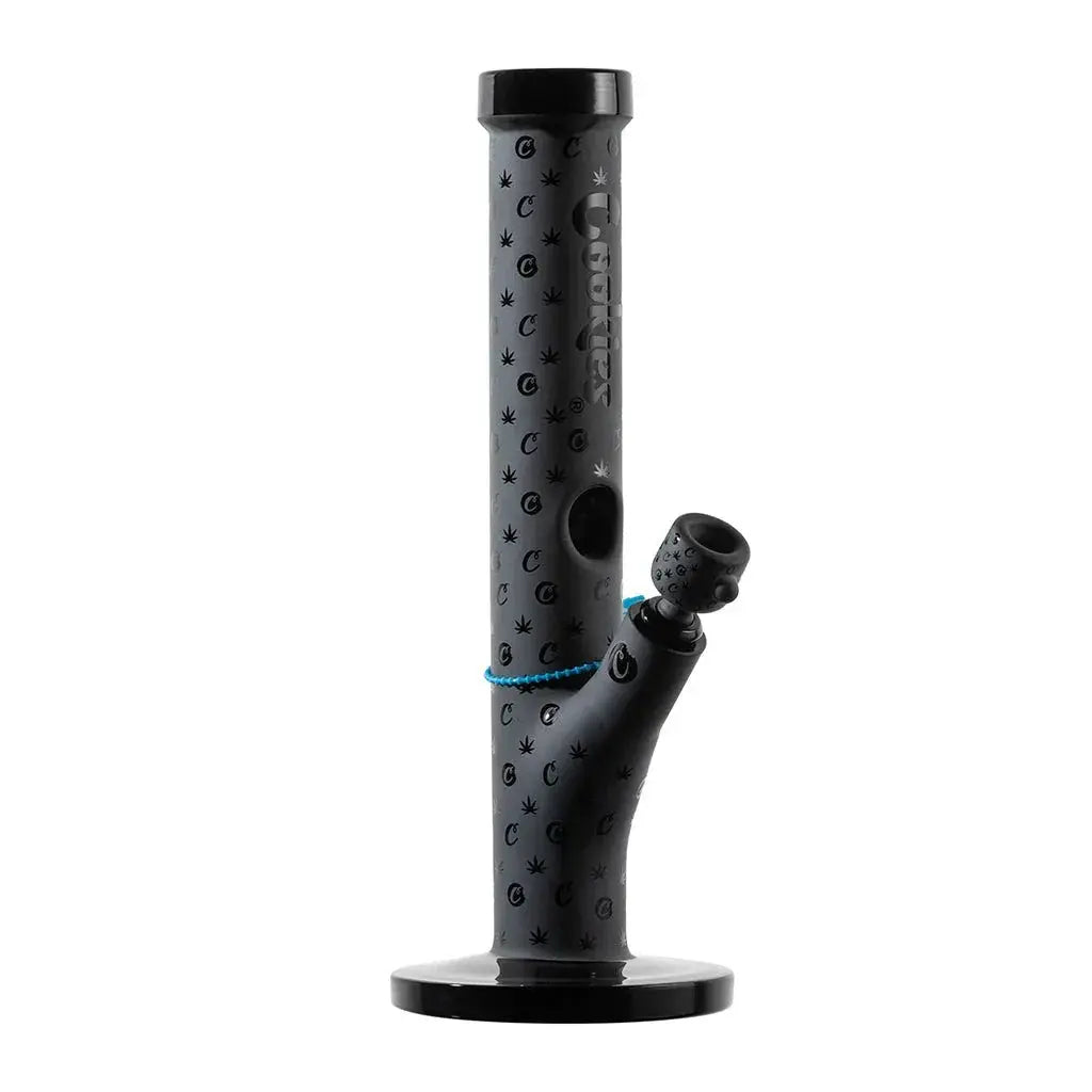 Cookies 14'' V Straight Waterpipe - Black Logo - Smoke empire