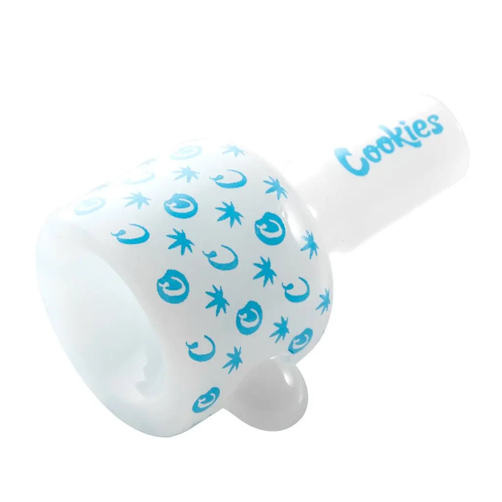 Cookies 14'' V Straight Waterpipe - White Logo - Smoke empire
