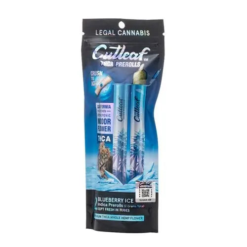 CUTLEAF THC-A CRUSH ICE PRE ROLLS 2G - Smoke empire