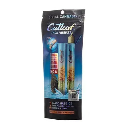 CUTLEAF THC-A CRUSH ICE PRE ROLLS 2G - Smoke empire