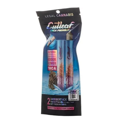 CUTLEAF THC-A CRUSH ICE PRE ROLLS 2G - Smoke empire