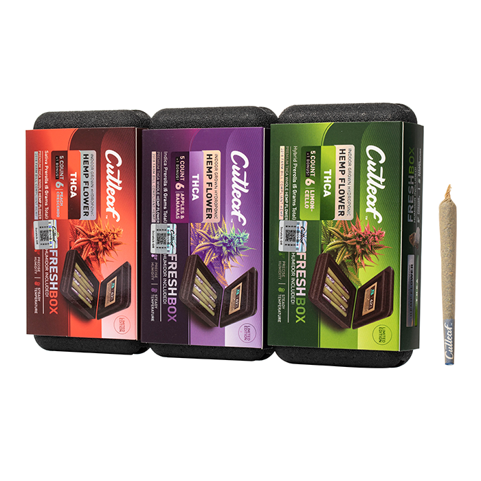Cutleaf THCA FreshBox Pre-Rolls 6G - Smoke empire