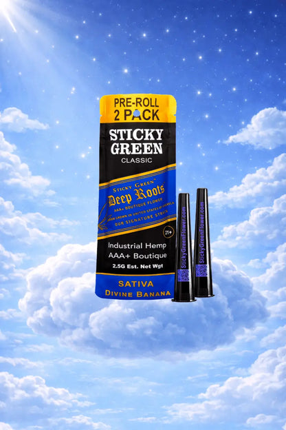 Divine Banana Deep Roots Pre Rolls (Sativa) - Smoke empire