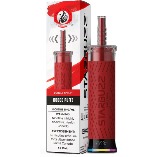 Double Apple - Starbuzz 100k Disposable Shisha Vape - Smoke empire