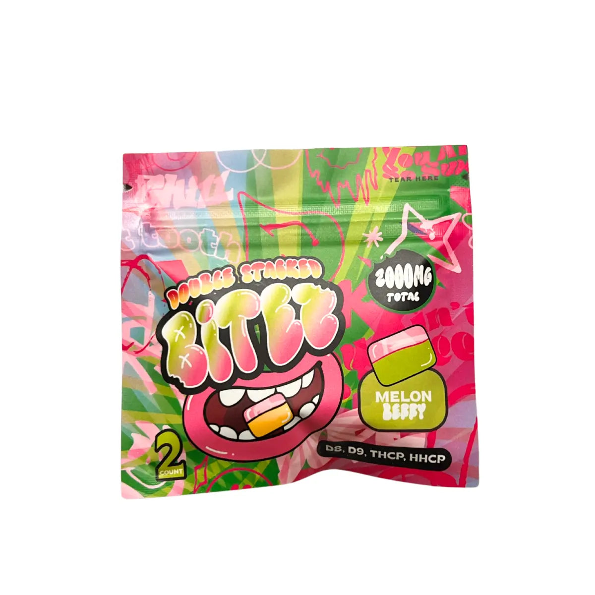 Double Stacked Bites THCP gummies 2000mg - Smoke empire