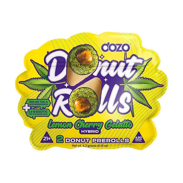 DOZO 2x THC-A + Live Rosin Donut Rolls(4.20 Grams Total) - Smoke empire