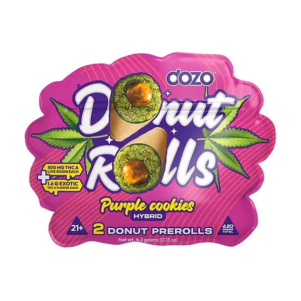 DOZO 2x THC-A + Live Rosin Donut Rolls(4.20 Grams Total) - Smoke empire