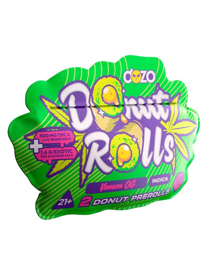 DOZO 2x THC-A + Live Rosin Donut Rolls(4.20 Grams Total) - Smoke empire