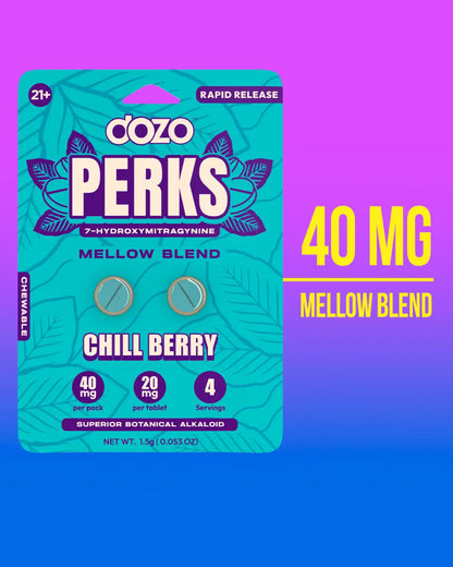 Dozo PERKS 7-HYDROXYMITRAGYNINE | CHILL BERRY (MELLOW BLEND) - Smoke empire