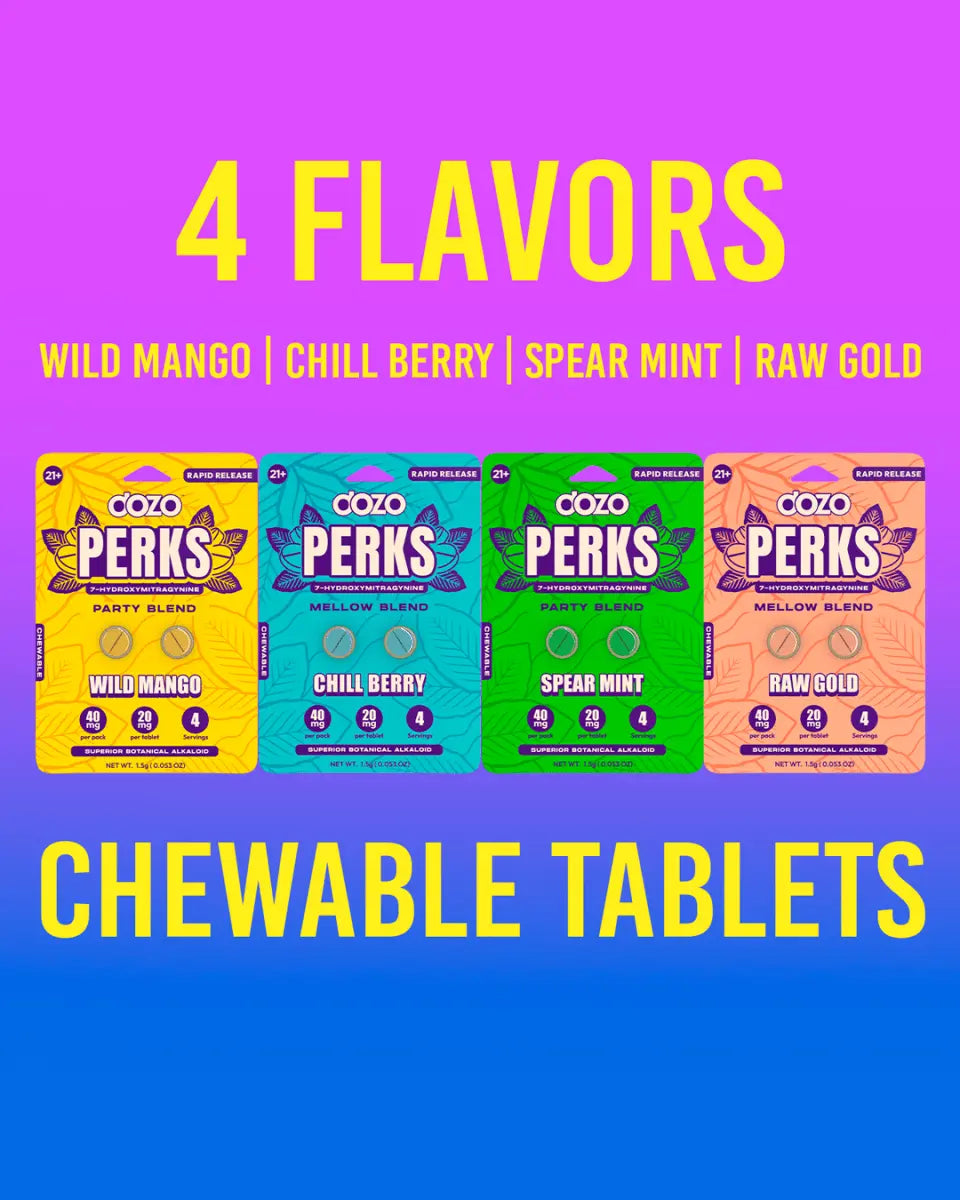 Dozo PERKS 7-HYDROXYMITRAGYNINE | CHILL BERRY (MELLOW BLEND) - Smoke empire