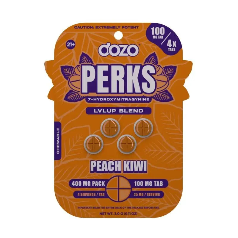 Dozo Perks 7-Hydroxymitragynine Tablets 4ct 100mg Per Tablet - Smoke empire