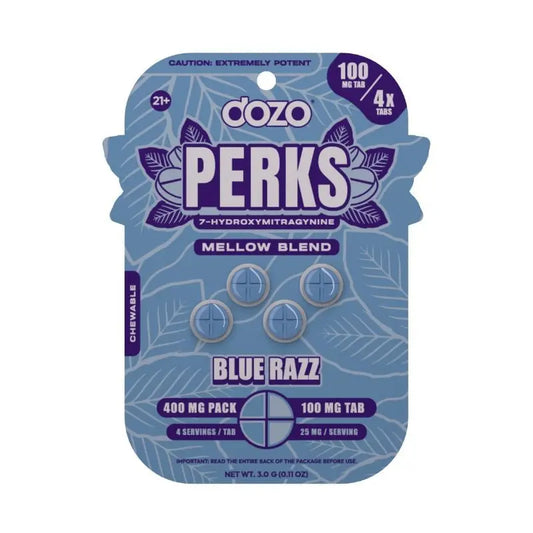 Dozo Perks 7-Hydroxymitragynine Tablets 4ct 100mg Per Tablet - Smoke empire