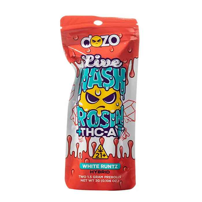 DOZO LIVE HASH ROSIN THC-A PRE ROLLS 3G