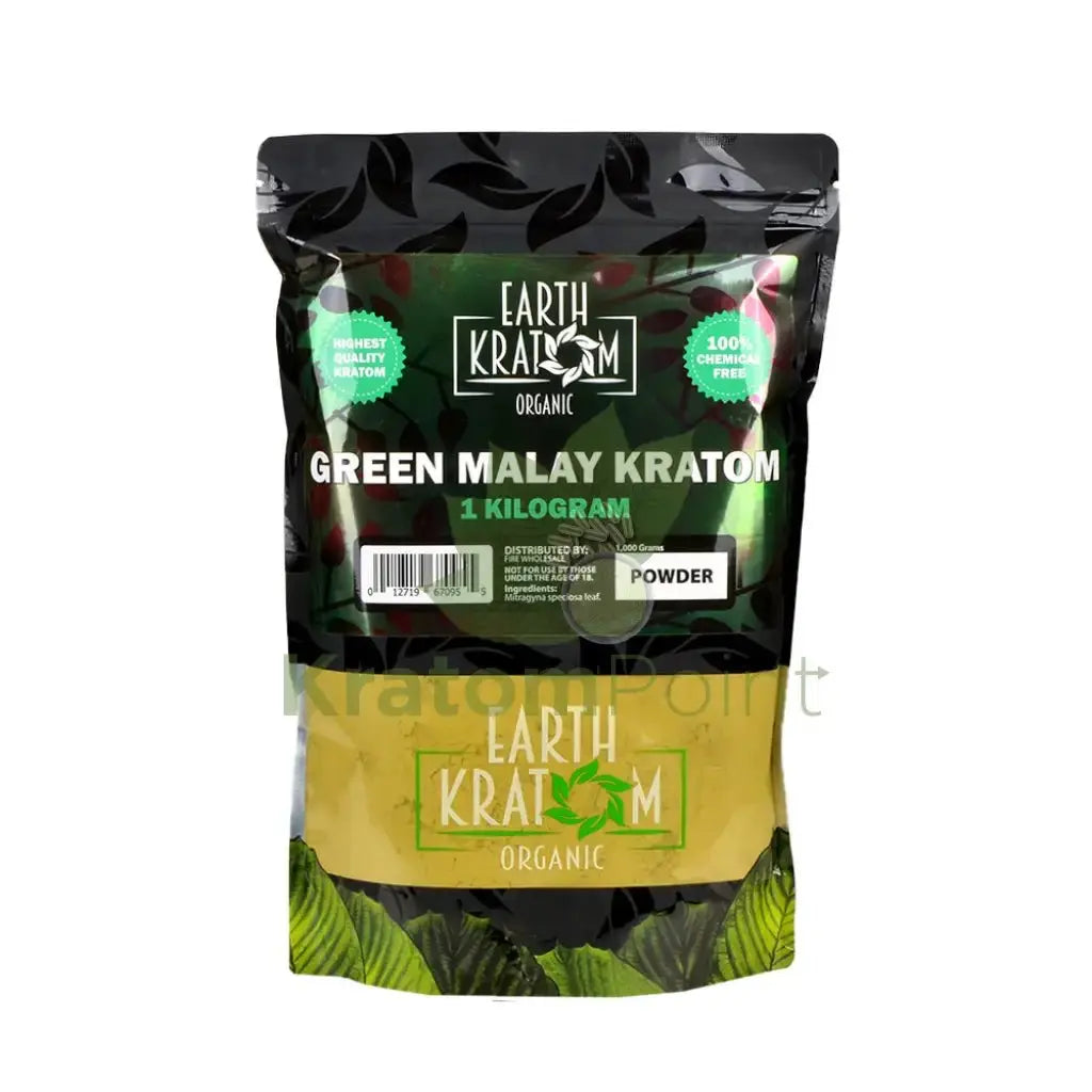 Earth Kratom Green Malay 1 Kg Powder - Smoke empire