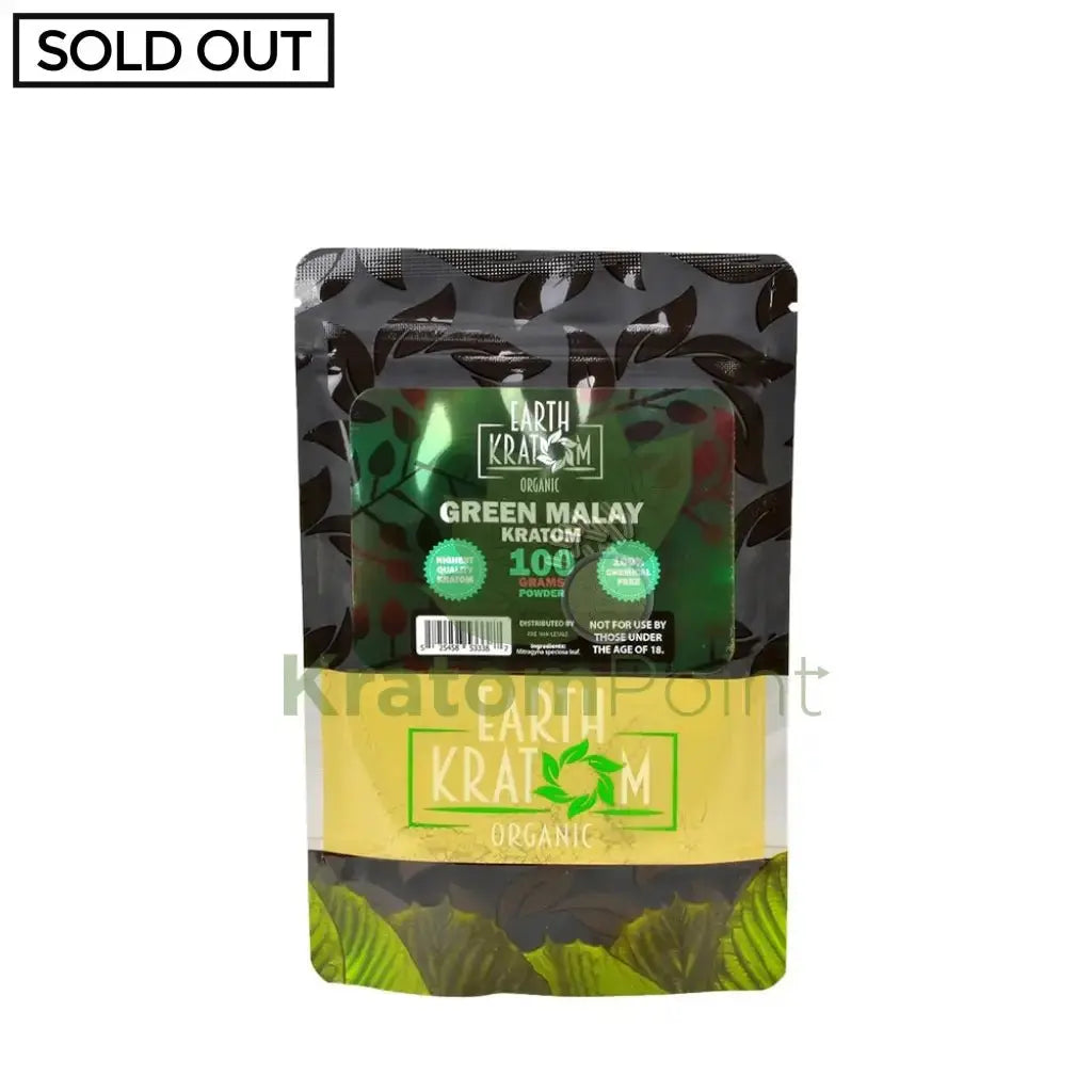 Earth Kratom Green Malay 100 Grams Powder - Smoke empire