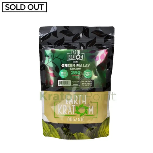 Earth Kratom Green Malay 250 Grams Powder - Smoke empire