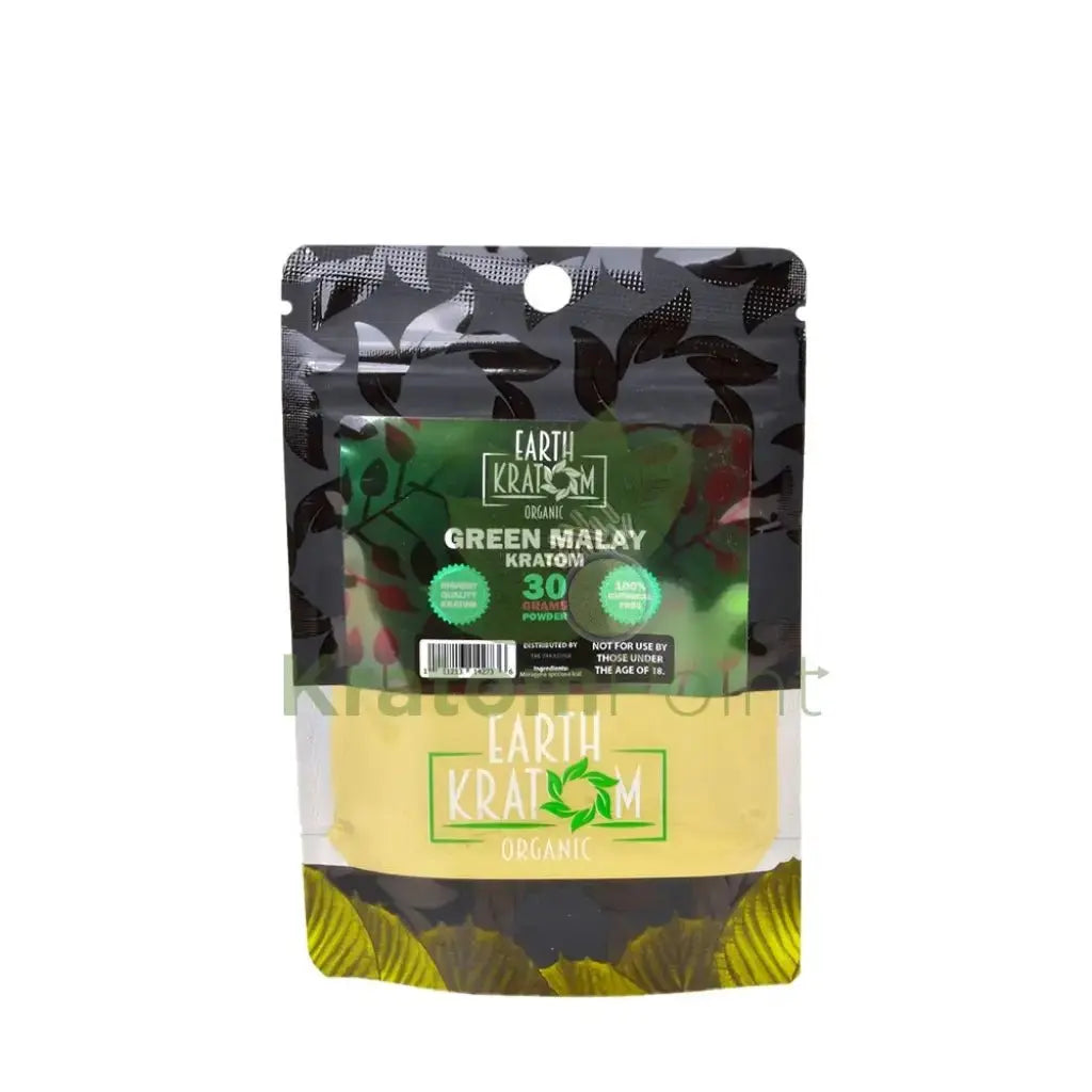 Earth Kratom Green Malay 30 Grams Powder - Smoke empire
