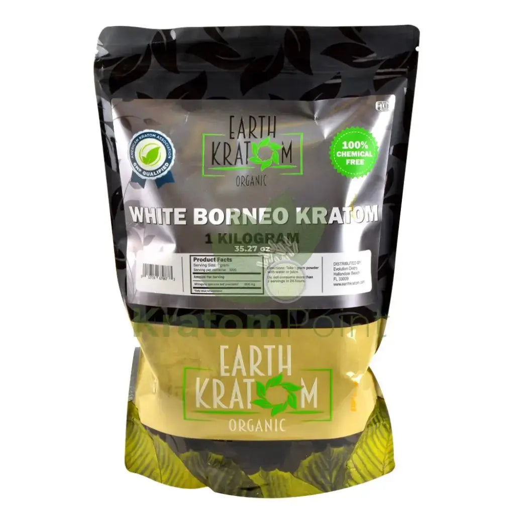 Earth Kratom White Borneo 1kg Powder - Smoke empire