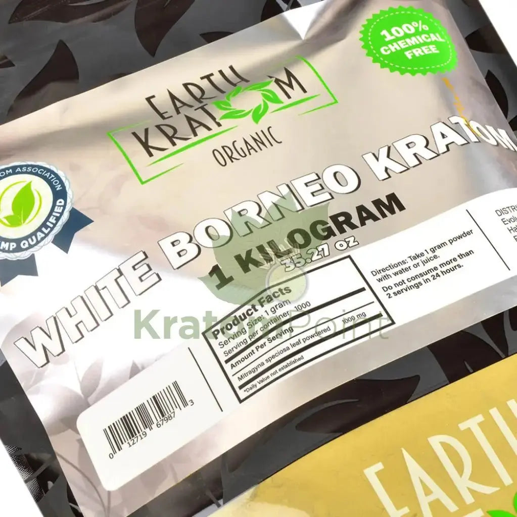Earth Kratom White Borneo 1kg Powder - Smoke empire