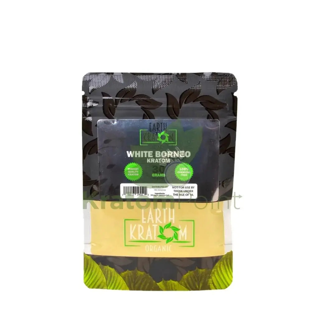 Earth Kratom White Borneo 30 Grams Powder - Smoke empire