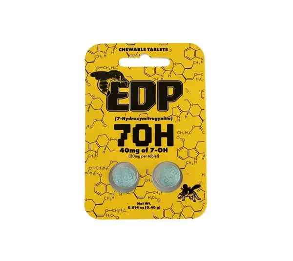 EDP 7OH 7-hydroxymitragynine Kratom Extract Tablets 20mg 2ct - Smoke empire