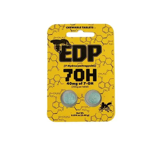 EDP 7OH 7-hydroxymitragynine Kratom Extract Tablets 20mg 2ct - Smoke empire