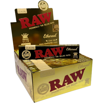Raw - Size 1-1/4 - Ethereal Paper - 50 Packs - 24 Counts Per Box - Smoke empire
