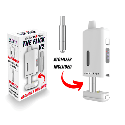 Flick V2 Battery w/ Atomizer - Discreet 510 Thread - Smoke empire