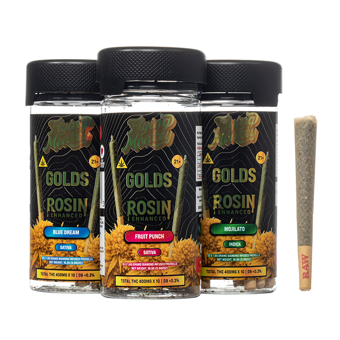 Flying Monkey Golds Rosin THCA Prerolls 16.5G - Smoke empire