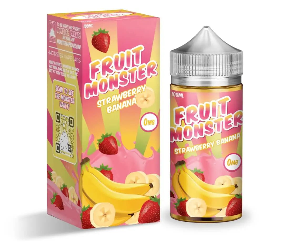 Fruit Monster Strawberry Banana eJuice - Smoke empire